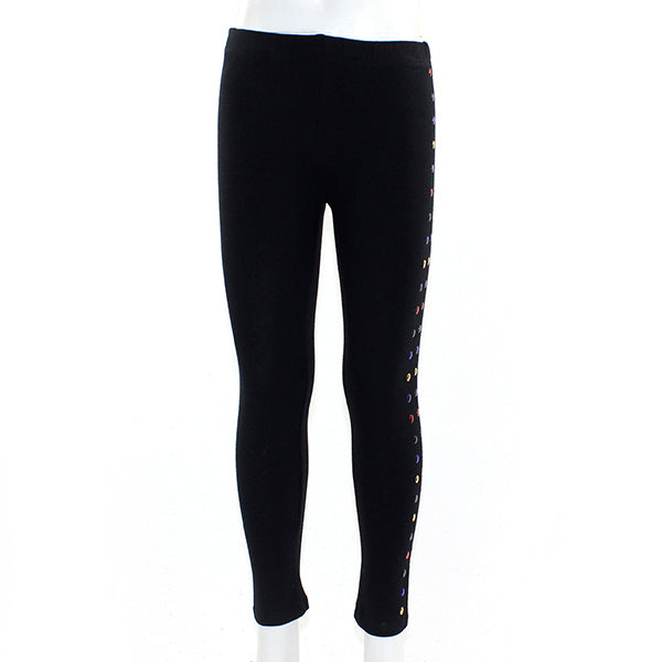 Legging With Rainbow Studs on Sides - Denny's