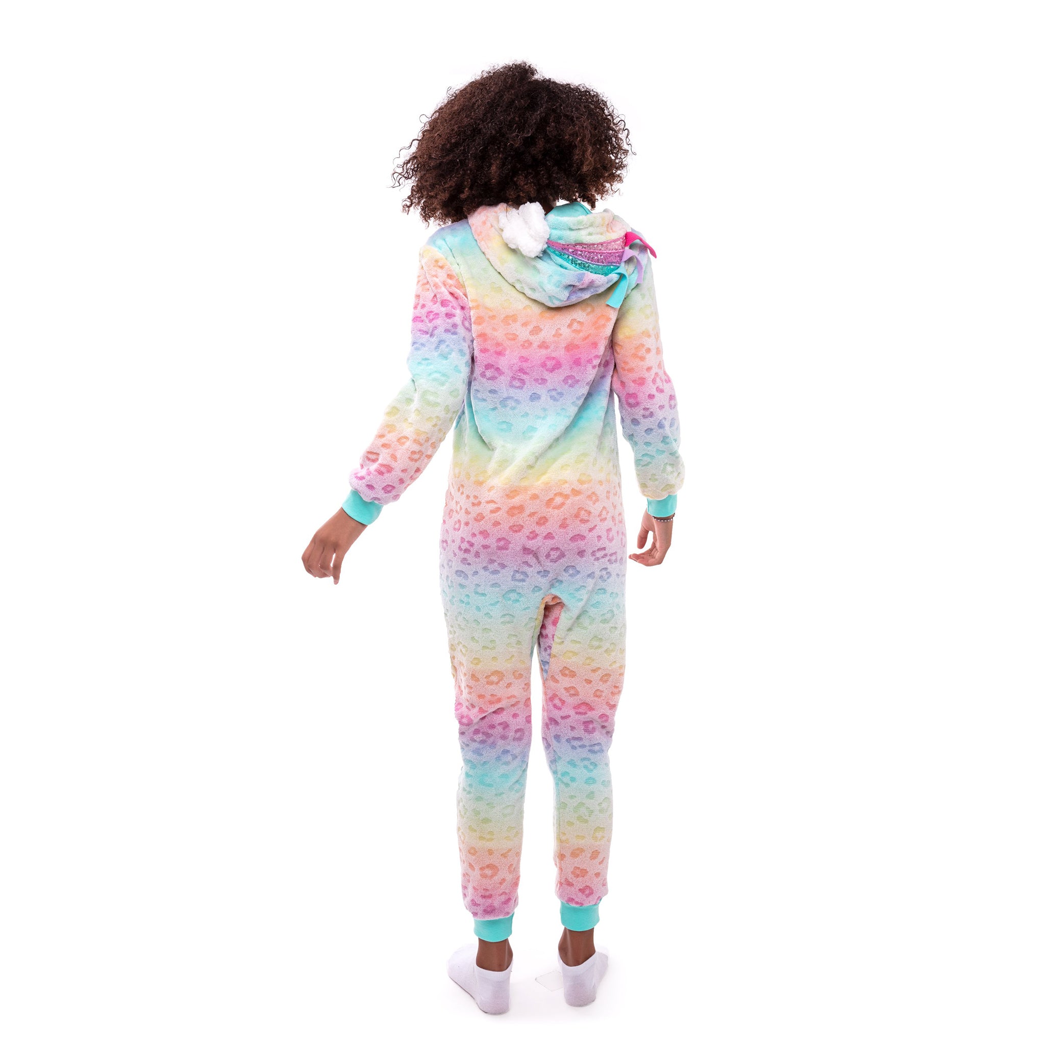 Leopard Ombre Hooded Zip Sleeper - Denny's