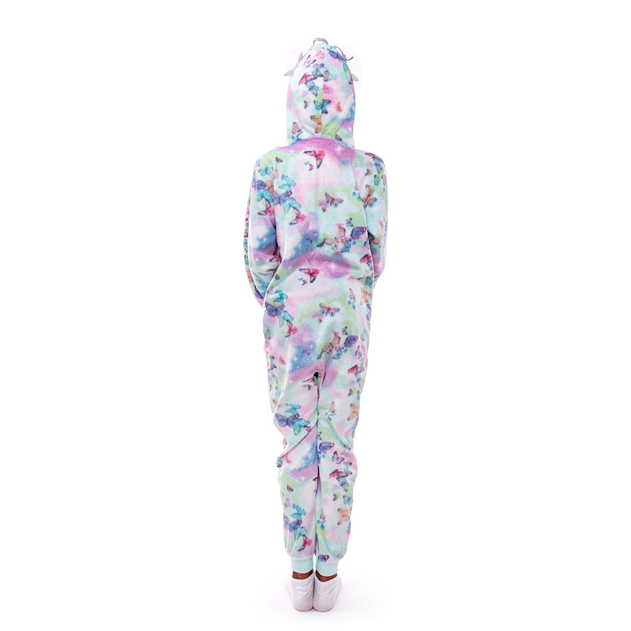 Butterfly Minky Fleece Zip Sleeper - Denny's