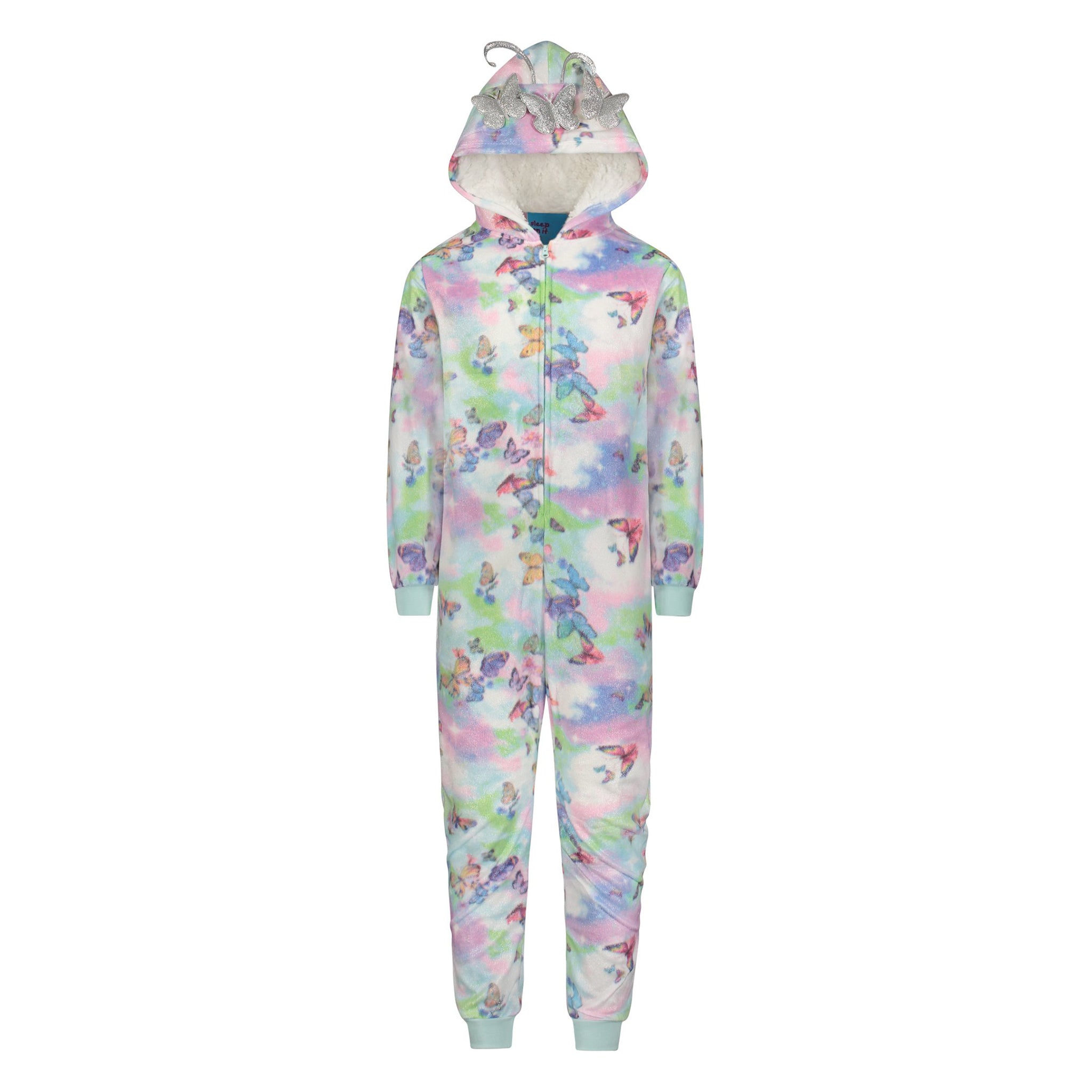 Butterfly Minky Fleece Zip Sleeper - Denny's
