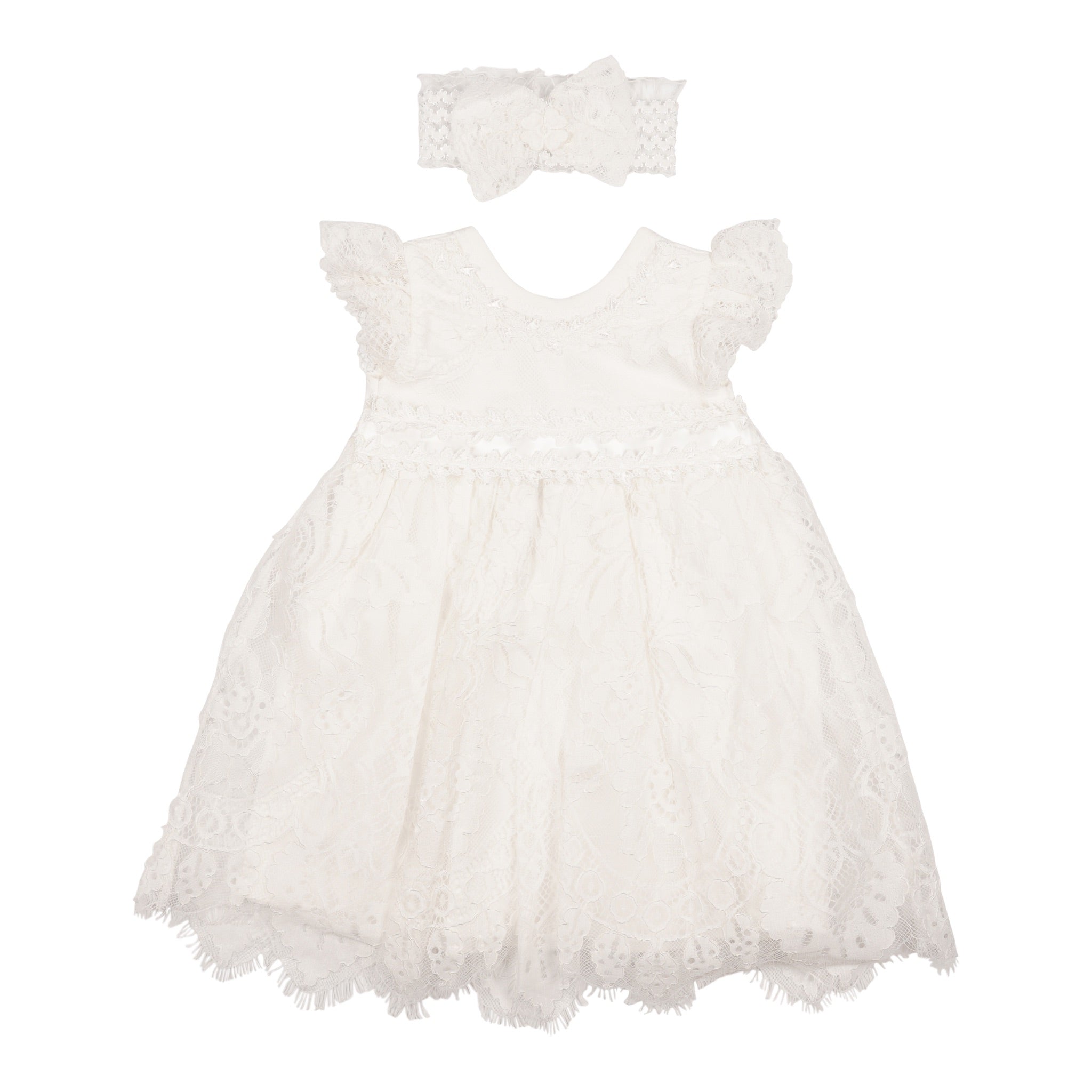 2pc Dress Lace Ivory - Denny's