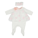 2pc Flower Footie - Denny's