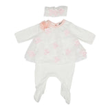 2pc Flower Footie - Denny's