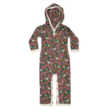 Hoody Coverall Purple Floral - Denny's