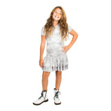 TIe Dye Short Sleeve Rouching Dress - Denny's