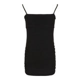 Cut Out Shirred Side Mini Dress - Denny's