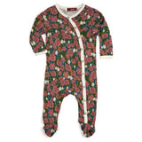 Footie Purple Floral - Denny's