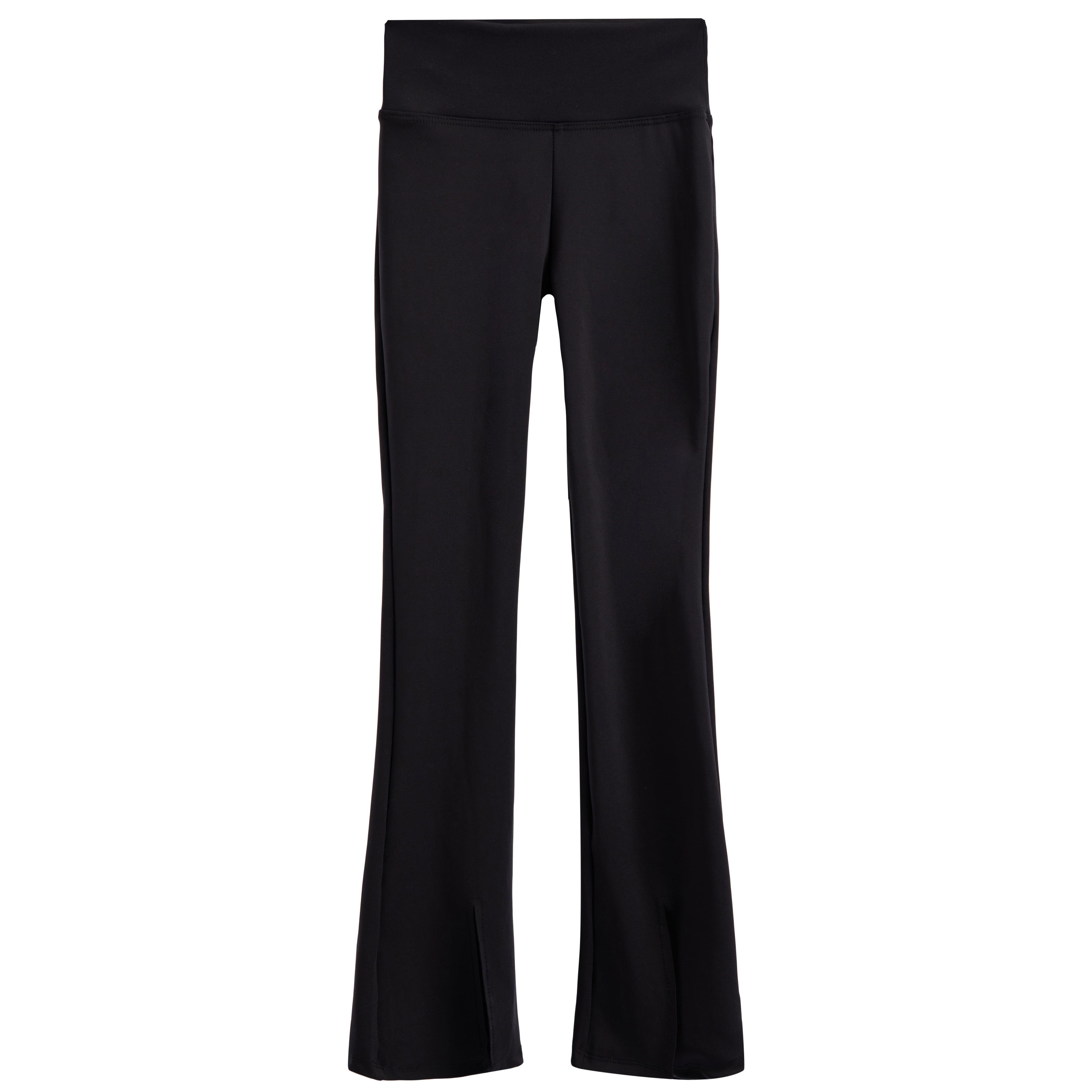 High Waisted Matte Front Slit Legging - Denny's
