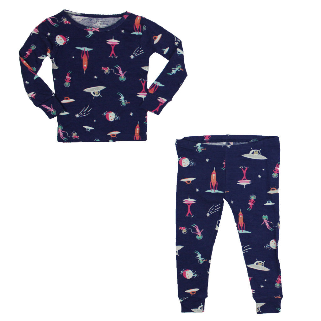 Girl Space 4 Piece Long Sleeve Set - Denny's
