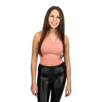 Snap Vneck Crop Tank - Denny's