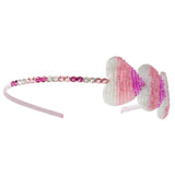 Pastel Hearts Rhinestone Headband - Denny's