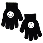 White Chenille Smiley Gloves - Denny's