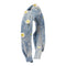 Smiley Face Denim Headband - Denny's