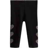 3 Rhinestone Heart Legging - Denny's