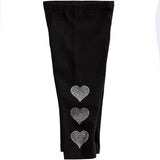 3 Rhinestone Heart Legging - Denny's