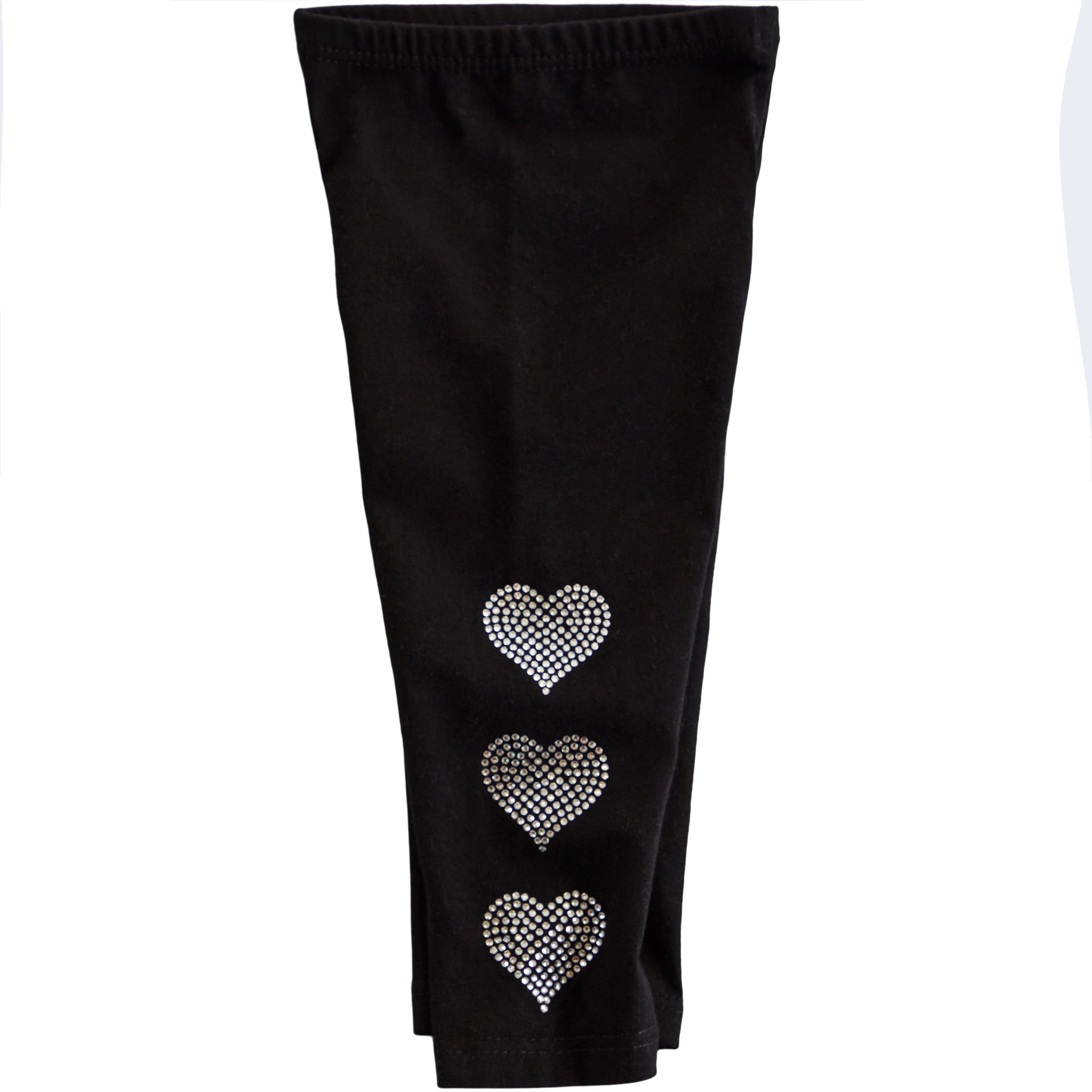 3 Rhinestone Heart Legging - Denny's