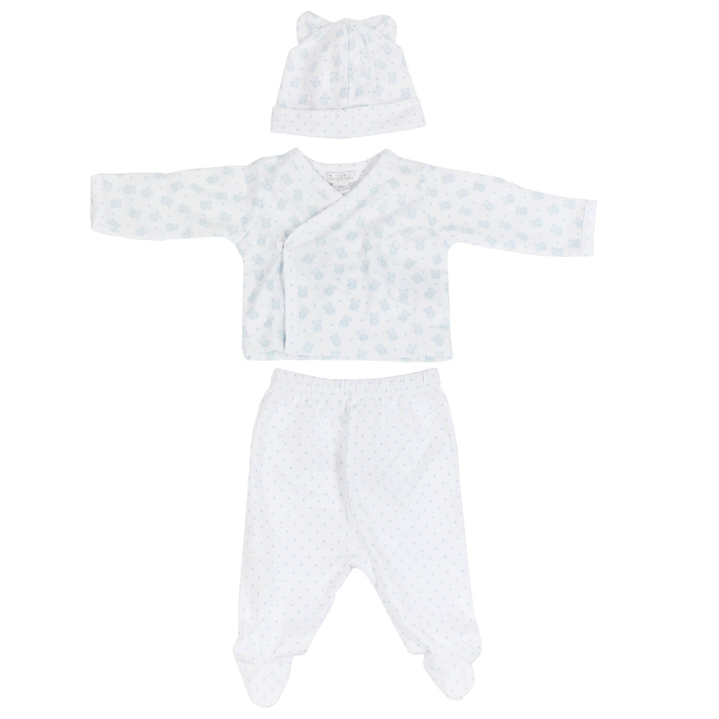 3pc Blue Bear and Hat - Denny's