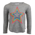 Long Sleeve Top with Neon Star - Denny's