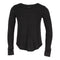 Long Sleeve Solid Top with Thumbholes - Denny's
