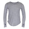 Long Sleeve Solid Top with Thumbholes - Denny's