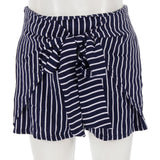 Tulip Short with Front Tie Stripe - Denny's