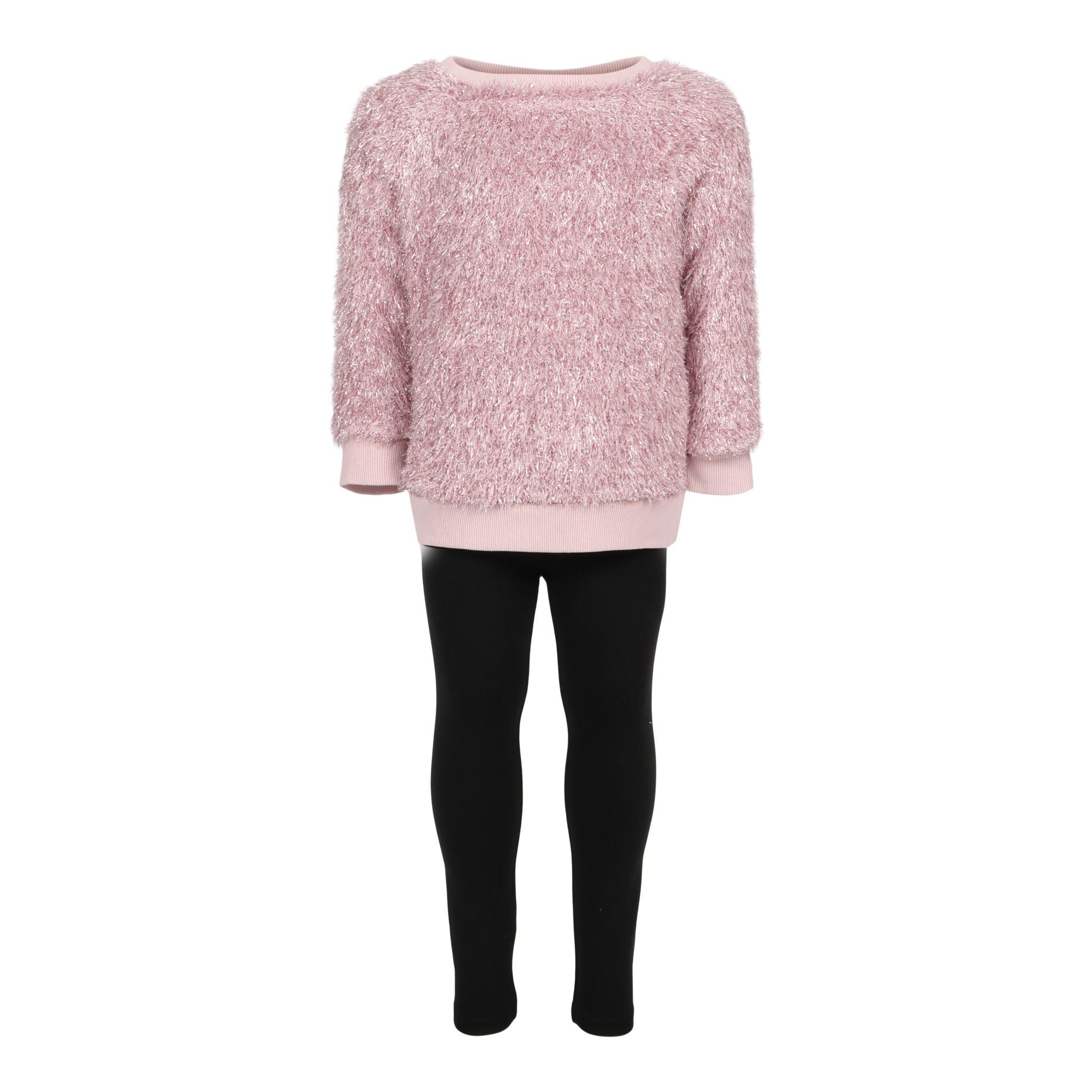 2pc Faux Fur Sweatshirt & Legging Set - Denny's
