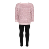 2pc Faux Fur Sweatshirt & Legging Set - Denny's