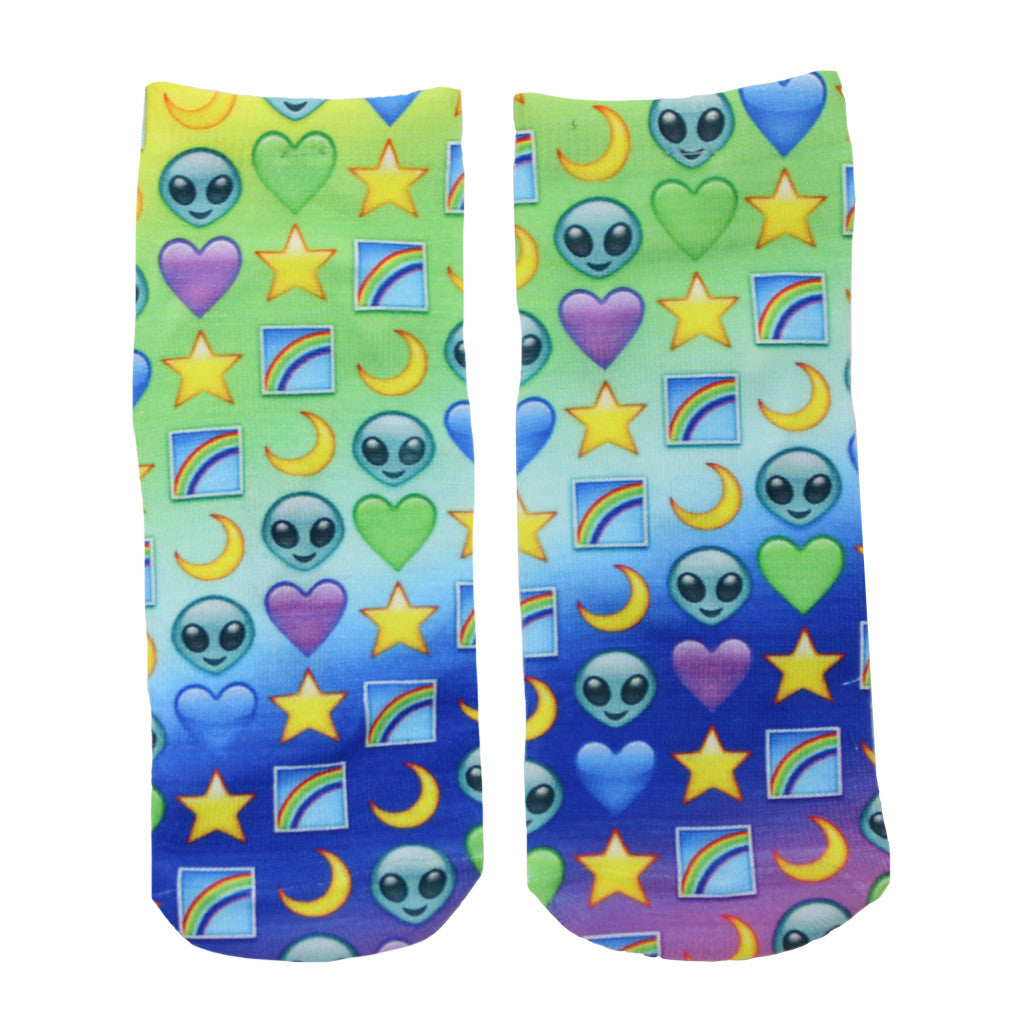 Galaxy Emoji Ankle Sock - Denny's