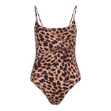Leopard Tie Back 1pc Bathing Suit - Denny's