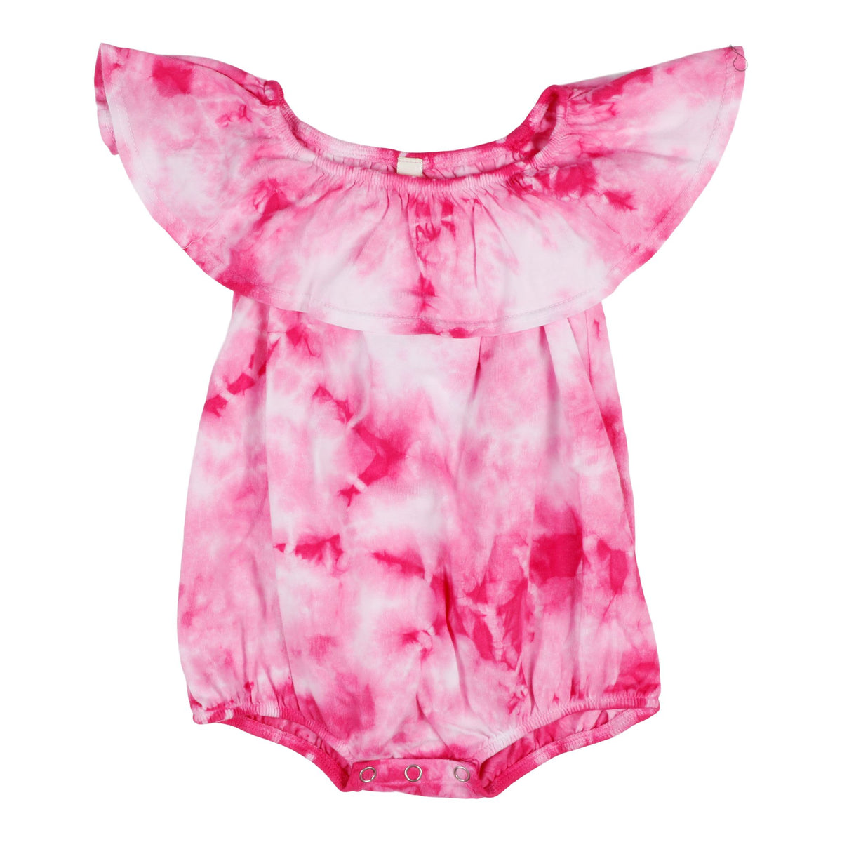 Hot Pink Tie Dye Flounce Onesis | Denny's