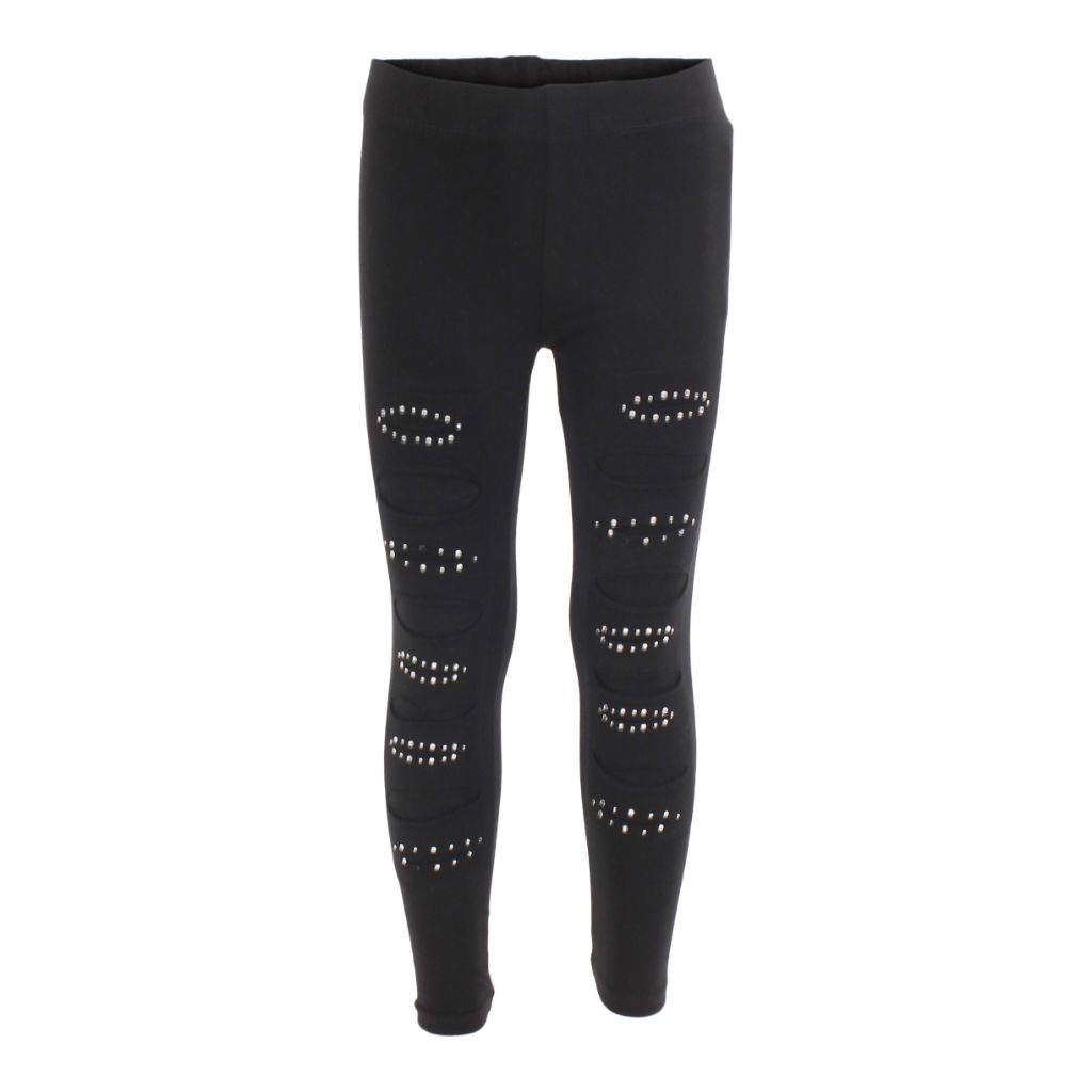 Leggings with Rips and Stones - Denny's