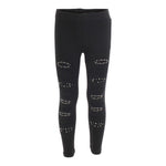 Leggings with Rips and Stones - Denny's