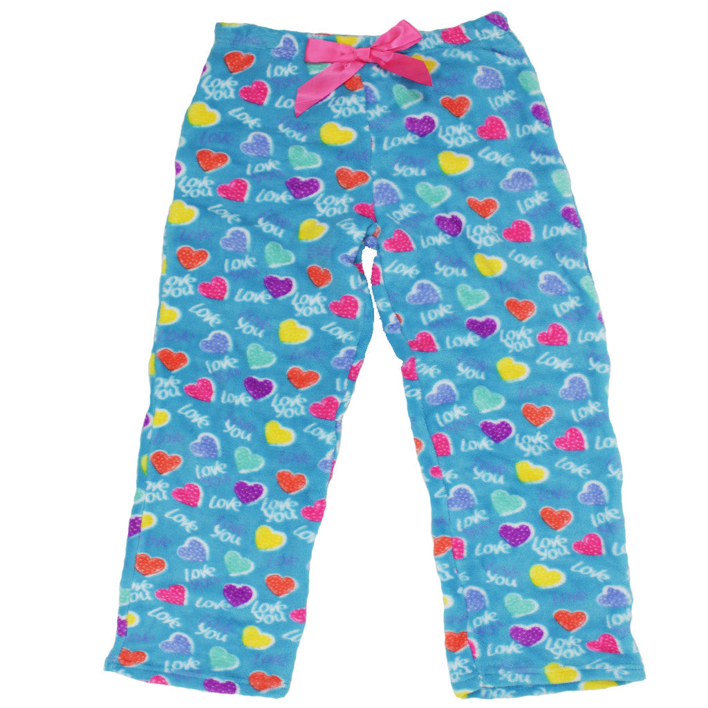 Coral Fleece I Love You Pant - Denny's