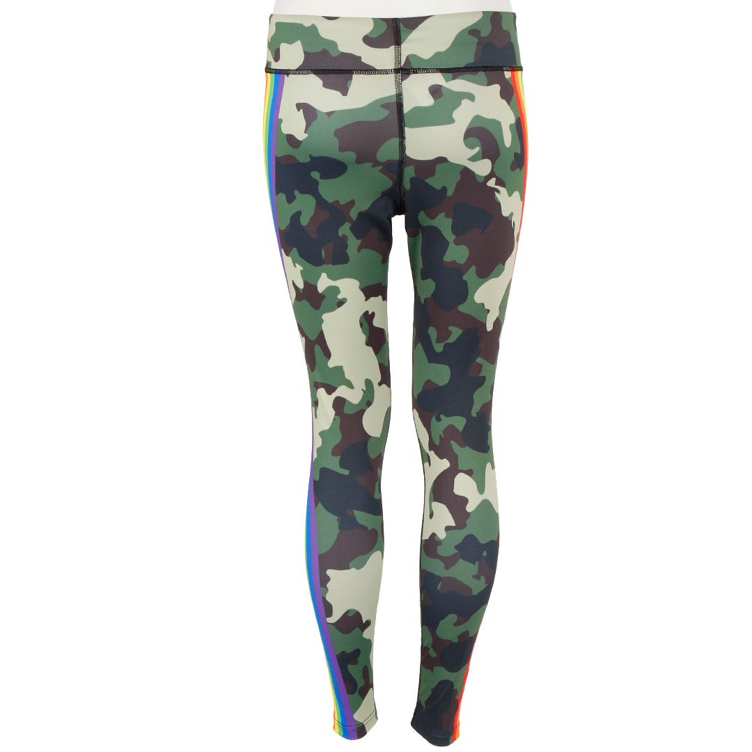 Camo Legging with Rainbow Side Stripe - Denny's