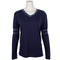Long Sleeve V-Neck with Stripe on Sleeve - Denny's