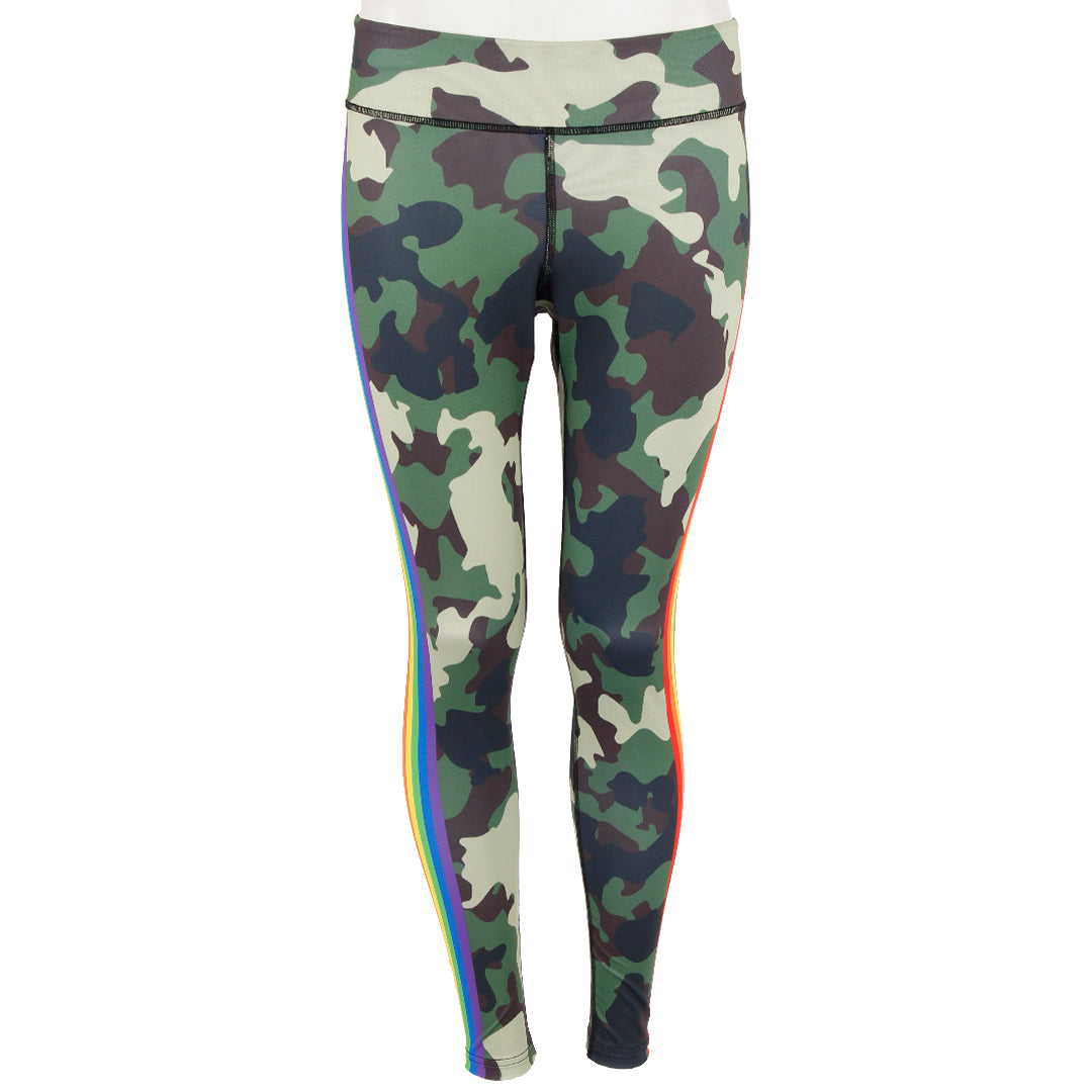 Camo Legging with Rainbow Side Stripe - Denny's
