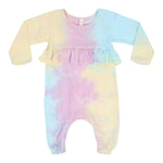Unicorn Tie Dye Ruffle Coverall - Denny's