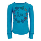 Long Sleeve Thermal with Love All Around Hearts - Denny's
