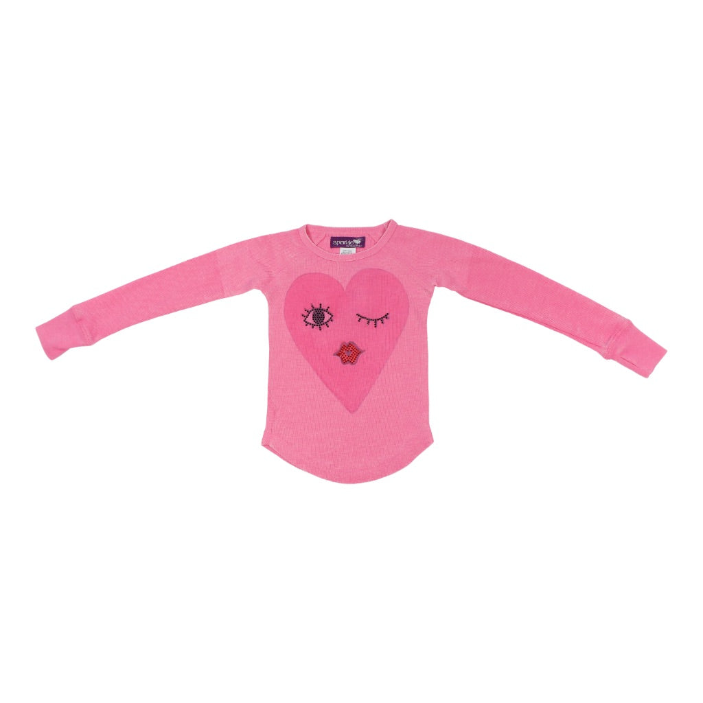 Long Sleeve Thermal with Winking Kiss - Denny's