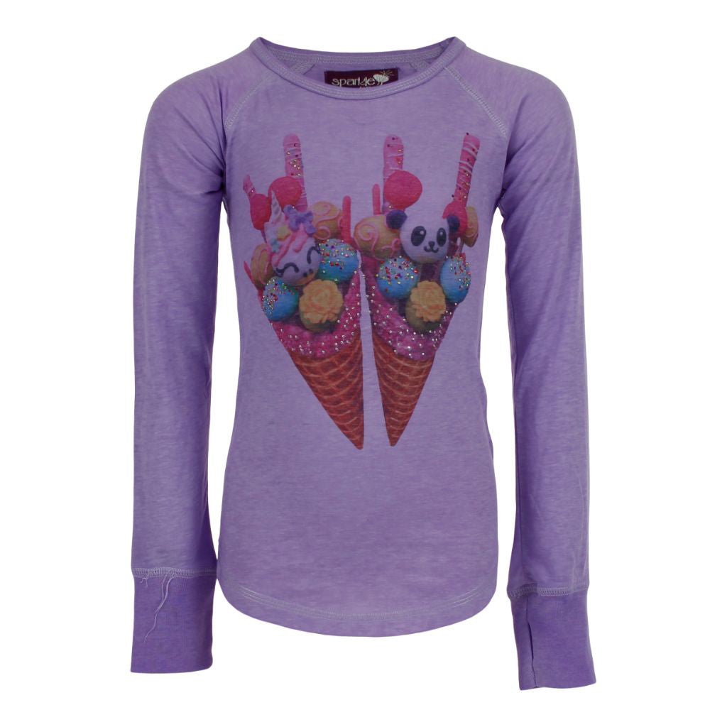 Long Sleeve Jersey with Double Scoop - Denny's