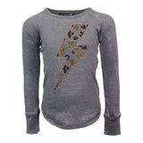 Long Sleeve Jersey with Leopard Bolt - Denny's