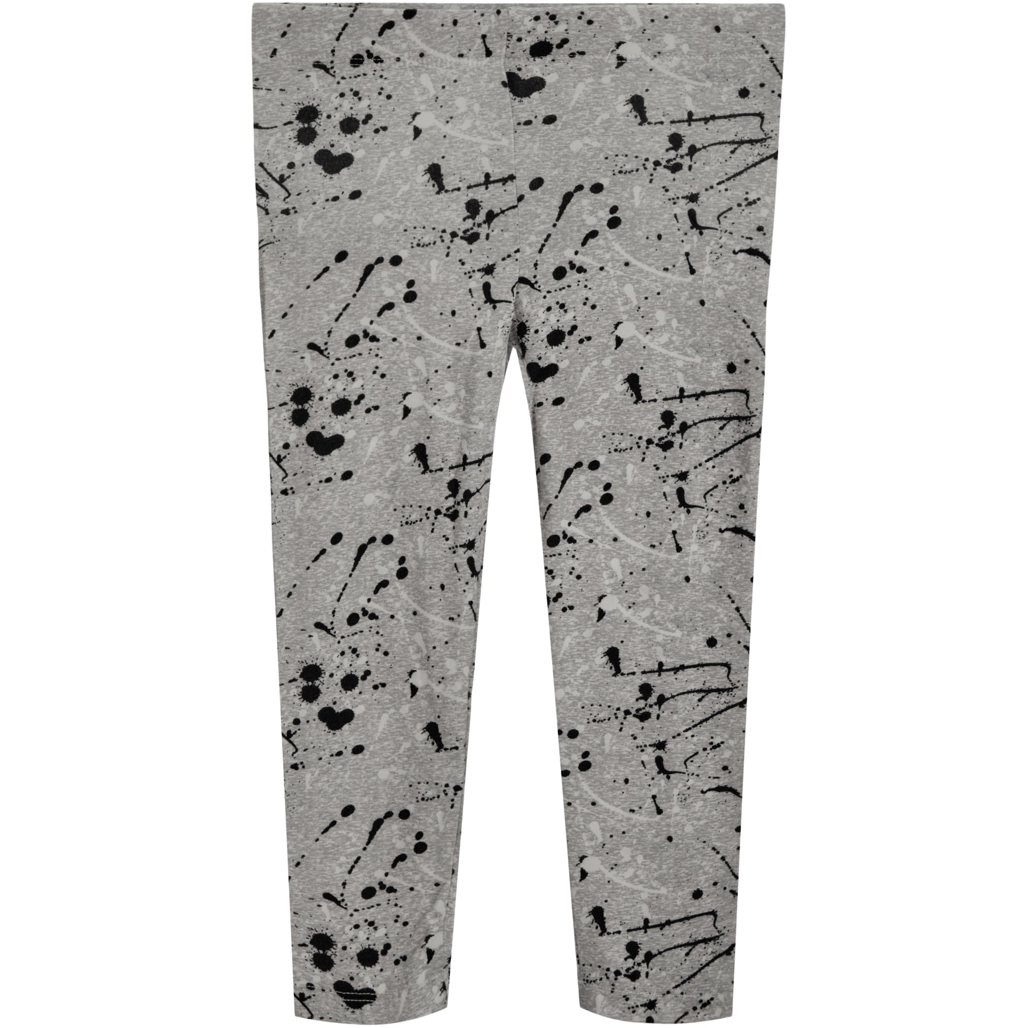 Heather Grey Splatter & Black 2pk Legging - Denny's