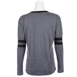 Long Sleeve V-Neck with Stripe on Sleeve - Denny's