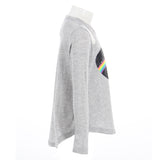 Long Sleeve Top Slash Neck With Rainbow Heart - Denny's