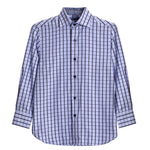 Blue & Black Plaid Sport Shirt - Denny's