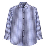 Blue & Black Plaid Sport Shirt - Denny's