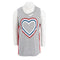Short Sleeve Tee with Stripe On Sleeve and Stripe Heart - Denny's