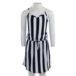Short Sleeve Dress with Front Ties - Denny's