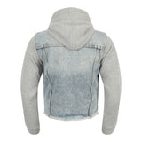 Be Like That Fleece Sleeves Denim Jacket - Denny's