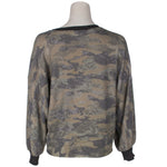Camo Lace Up Shoulder Sweatshirt - Denny's